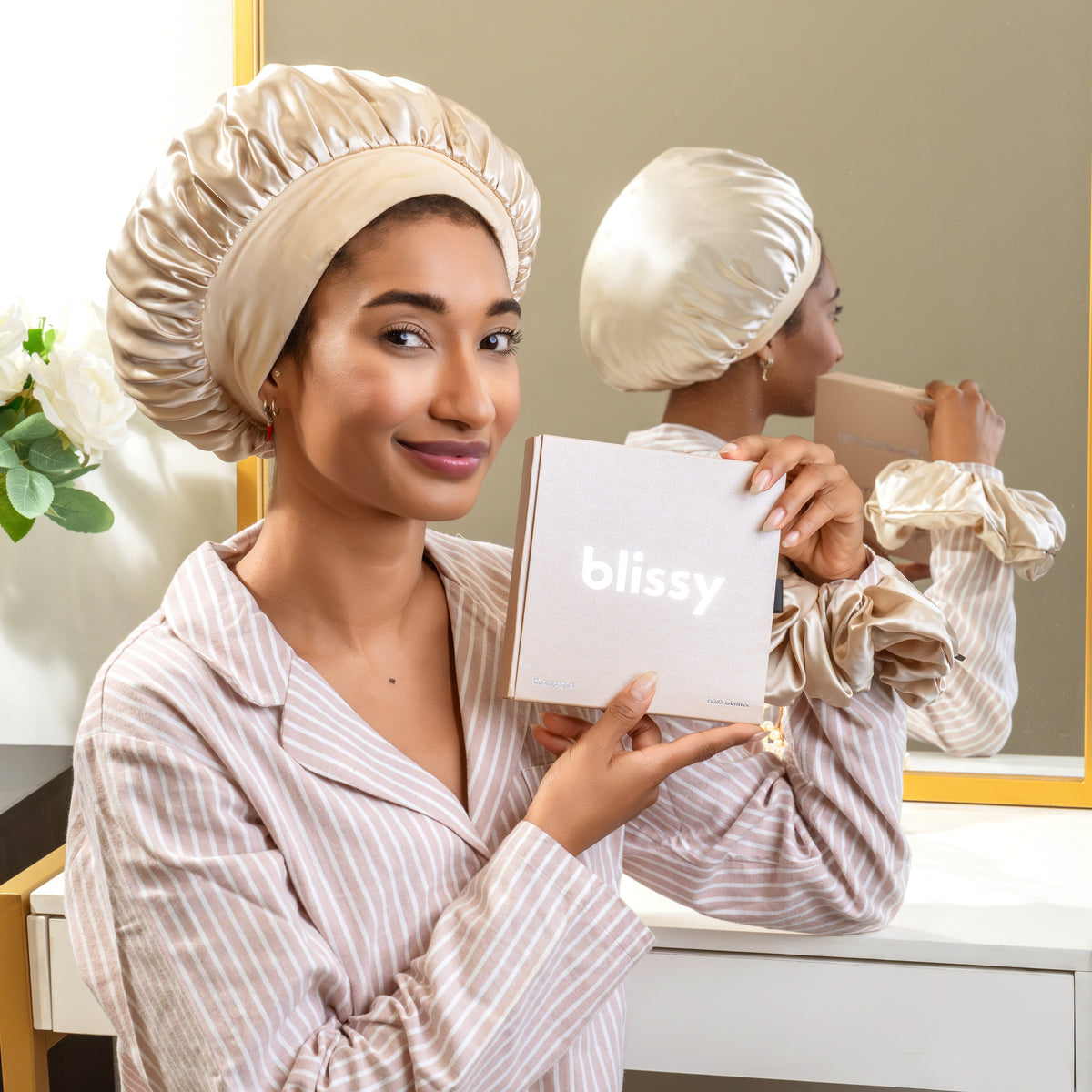 Blissy Halo Bonnet - Champagne