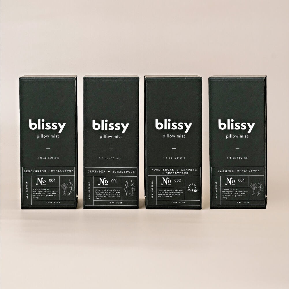 Blissy Sleep & Pillow Mist (Woodsmoke & Leather + Eucalyptus)